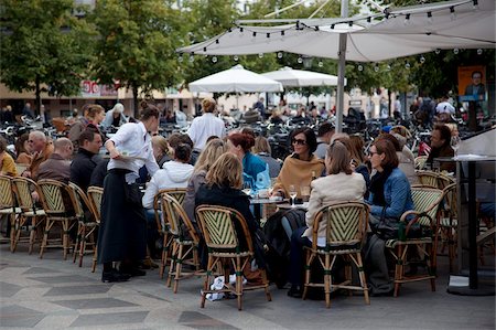 restaurant adults group - Cafe, Copenhagen, Denmark, Scandinavia, Europe Stock Photo - Rights-Managed, Code: 841-05848226