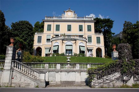 Lakeside villa, Cadenabbia, Lake Como, Lombardy, Italian Lakes, Italy, Europe Stock Photo - Rights-Managed, Code: 841-05848372