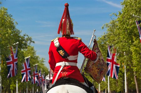 simsearch:841-07202015,k - Mounted soldier of the Household Cavalry along The Mall, London, England, United Kingdom, Europe Stock Photo - Rights-Managed, Code: 841-05848713