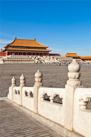 Hall of Supreme Harmony, Outer Court, Forbidden City, Beijing, China, Asia Stock Photo - Rights-Managed, Code: 841-05960662