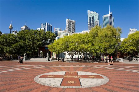 Bicentenary Crest in Darling Harbour, Central Business District, Sydney, New South Wales, Australia, Pacific Stock Photo - Rights-Managed, Code: 841-05961576