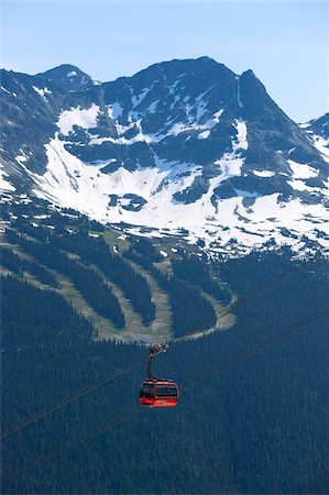 Whistler Blackcomb Peak 2 Peak Gondola, Whistler, British Columbia, Canada, North America Stock Photo - Rights-Managed, Code: 841-05961746