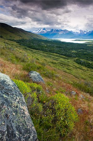 perito moreno glacier - Patagonian landscape near Perito Moreno glacier, Los Glaciares National Park, UNESCO World Heritage Site, Patagonia, Argentina, South America Stock Photo - Rights-Managed, Code: 841-05962404