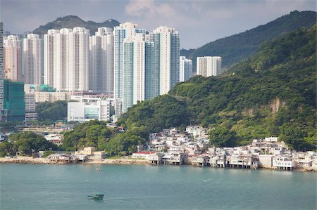 stilt village - Stilt village of Lei Yue Mun on Lei Yue Mun Channel, Kowloon, Hong Kong, China, Asia Stock Photo - Rights-Managed, Code: 841-05962661