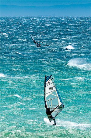 Big Jump windsurfing in high Levante winds in the Strait of Gibraltar, Valdevaqueros, Tarifa, Andalucia, Spain, Europe Stock Photo - Rights-Managed, Code: 841-06030282