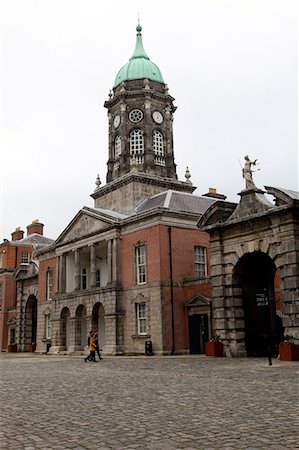 simsearch:841-06030533,k - Bedford Tower on one side of the main courtyard of Dublin castle, Dublin, Republic of Ireland, Europe Stock Photo - Rights-Managed, Code: 841-06030334