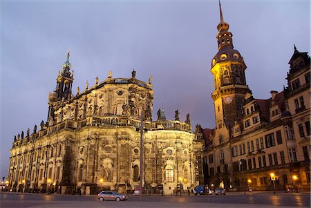 dresden - Hofkirche and Palace, Dresden, Saxony, Germany, Europe Stock Photo - Rights-Managed, Code: 841-06030410