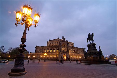 Semper Opera, Dresden, Saxony, Germany, Europe Stock Photo - Rights-Managed, Code: 841-06030412