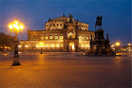 Semper Opera, Dresden, Saxony, Germany, Europe Stock Photo - Rights-Managed, Code: 841-06030413