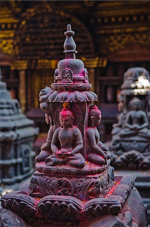 simsearch:841-06503106,k - Buddha statue at Swayambunath temple, UNESCO World Heritage Site, Kathmandu, Nepal, Asia Stock Photo - Rights-Managed, Code: 841-06030821