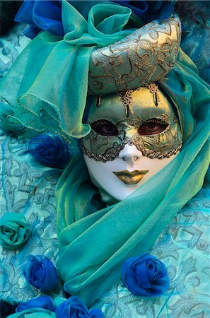 disguise - Masked figure in costume at the 2012 Carnival, Venice, Veneto, Italy, Europe Stock Photo - Rights-Managed, Code: 841-06030937