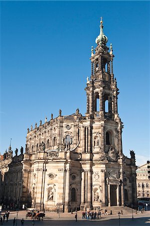 dresden - The Hofkirche (Church of the Court), Dresden, Saxony, Germany, Europe Stock Photo - Rights-Managed, Code: 841-06031429