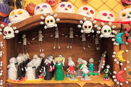 Day of the Dead Folk Art, Oaxaca City, Oaxaca, Mexico, North America Stock Photo - Rights-Managed, Code: 841-06031787