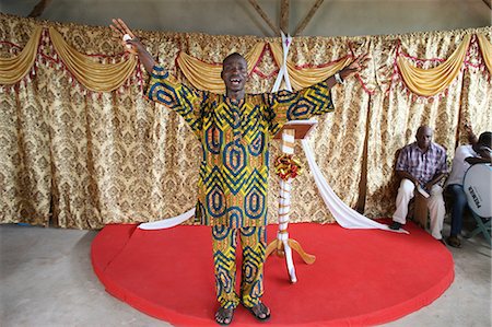 Evangelical preacher in church, Lome, Togo, West Africa, Africa Stock Photo - Rights-Managed, Code: 841-06032322