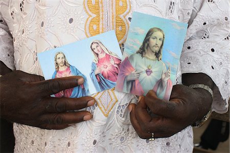 simsearch:841-06032357,k - Religious images of Christ and Mary, Lome, Togo, West Africa, Africa Stock Photo - Rights-Managed, Code: 841-06032347