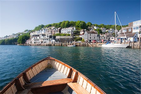 Water taxi crosses the River Looe in Looe, Cornwall, England, United Kingdom, Europe Stock Photo - Rights-Managed, Code: 841-06032768