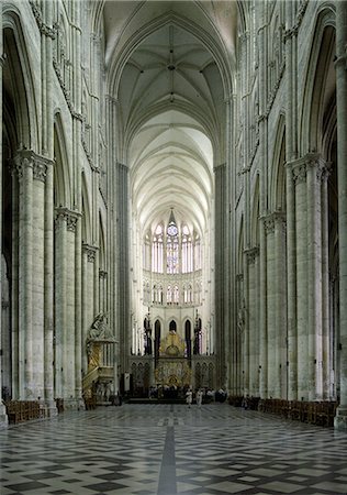 Interior, Notre Dame Cathedral, UNESCO World Heritage Site, Amiens, Picardy, France, Europe Stock Photo - Rights-Managed, Code: 841-06033466