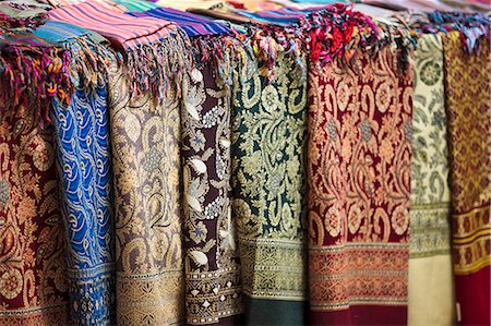 Scarves and shawls for sale at the Sharia el Souk market in Aswan, Egypt, North Africa, Africa Stock Photo - Rights-Managed, Code: 841-06033855