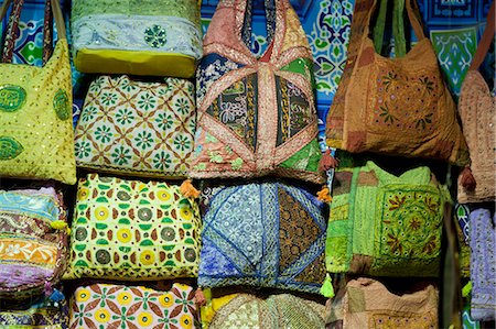 egypt market - Embroidered bags for sale at the Sharia el Souk market in Aswan, Egypt, North Africa, Africa Stock Photo - Rights-Managed, Code: 841-06033853