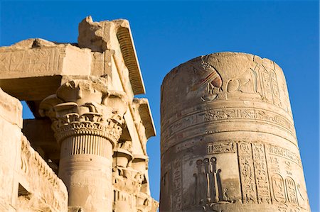 simsearch:841-06033889,k - Painted pillar and Pronaos at the Temple of Sobek and Haroeris, Kom Ombo, Egypt, North Africa, Africa Stock Photo - Rights-Managed, Code: 841-06033865