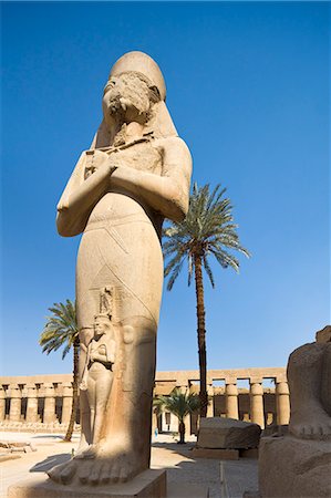 simsearch:841-06033889,k - Colossal figure by the gate of the second pylon at Karnak Temple, Karnak, Thebes, UNESCO World Heritage Site, Egypt, North Africa, Africa Stock Photo - Rights-Managed, Code: 841-06033896