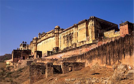 simsearch:841-06342927,k - The 16th century Amber Fort complex just outside Jaipur, Rajasthan, India, Asia Stock Photo - Rights-Managed, Code: 841-06033939