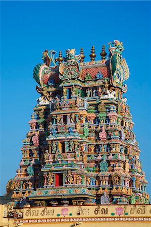 Sri Meenakshi temple, Madurai, Tamil Nadu, India, Asia Foto de stock - Con derechos protegidos, Código: 841-06344628