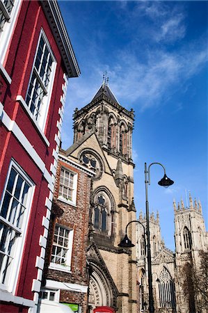 simsearch:841-03868215,k - St Wilfrids Catholic Church and York Minster, York, Yorkshire, England Stock Photo - Rights-Managed, Code: 841-06344966