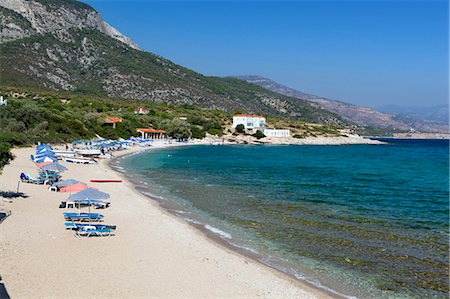 Limnionas beach, Samos, îles de l'Égée, Grèce Photographie de stock - Rights-Managed, Code: 841-06345182