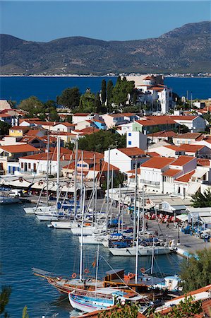 Harbour view, Pythagorion, Samos, Aegean Islands, Greece Stock Photo - Rights-Managed, Code: 841-06345193