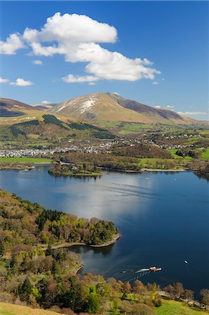simsearch:841-07590500,k - Keswick and Skiddaw viewed from The Catbells, Derwent Water, Lake District National Park, Cumbria, England Stock Photo - Rights-Managed, Code: 841-06345354