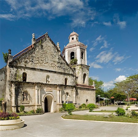 philippines - Church of San Joaquin, dating from 1869, by Fr T. Santaren, where reliefs commemorate the battle of Tetuan between the Spanish and Moors of Morocco, Philippines, Southeast Asia, Asia Stock Photo - Rights-Managed, Code: 841-06341352