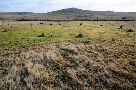 simsearch:841-06343474,k - Bronze Age stone circle, Merrivale, Dartmoor, Devon, England, United Kingdom, Europe Stock Photo - Rights-Managed, Code: 841-06341671