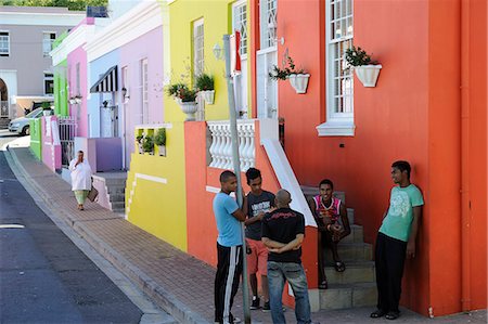 place of south africa - Colourful houses, Bo-Cape area, Malay inhabitants, Cape Town, South Africa, Africa Stock Photo - Rights-Managed, Code: 841-06341708