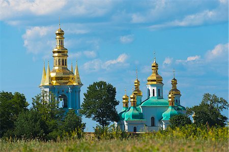 Church of the Nativity of the Virgin and Kovnirs Bell Tower, Pechersk Lavra, UNESCO World Heritage Site, Kiev, Ukraine, Europe Stock Photo - Rights-Managed, Code: 841-06341901