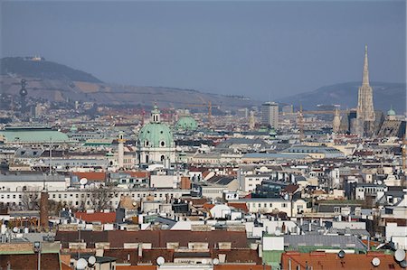 places in vienna - View from the top of the Bahnorama Tower, Vienna, Austria, Europe Stock Photo - Rights-Managed, Code: 841-06341952