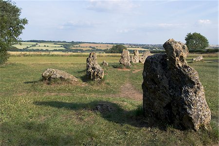 simsearch:841-07202123,k - Rollright Stones, a Neolithic standing stone circle dating from around 2500BC, on the Oxfordshire Warwickshire border, England, United Kingdom, Europe Stock Photo - Rights-Managed, Code: 841-06341996