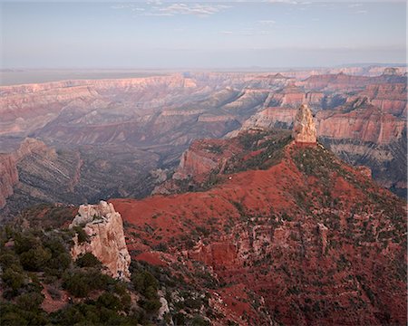 Mount Hayden at dusk from Point Imperial, North Rim, Grand Canyon National Park, UNESCO World Heritage Site, Arizona, United States of America, North America Stock Photo - Rights-Managed, Code: 841-06342410