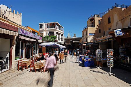 The entrance to the Medina, the old city of Fez, Morocco, North Africa, Africa Stock Photo - Rights-Managed, Code: 841-06343122