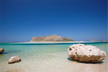 Balos Bay and Gramvousa, Chania, Crete, Greek Islands, Greece, Europe Stock Photo - Rights-Managed, Code: 841-06343285