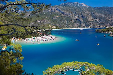 Oludeniz beach, Fethiye, Anatolia, Turkey, Asia Minor, Eurasia Foto de stock - Con derechos protegidos, Código: 841-06343290