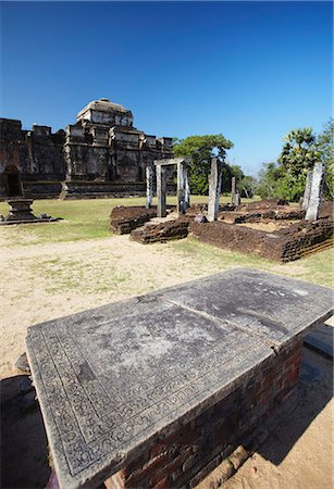 ruined - Thuparama (image house), Quadrangle, Polonnaruwa, UNESCO World Heritage Site, North Central Province, Sri Lanka, Asia Stock Photo - Rights-Managed, Code: 841-06343706