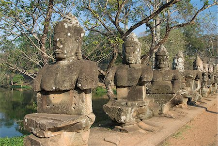 simsearch:841-06341159,k - South Gate, Angkor Thom, Angkor Archaeological Park, UNESCO World Heritage Site, Siem Reap, Cambodia, Indochina, Southeast Asia, Asia Stock Photo - Rights-Managed, Code: 841-06343864