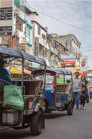 Tourists walking down Khaosan Road, Bagnlamphu, Bangkok, Thailand, Southeast Asia, Asia Stock Photo - Rights-Managed, Code: 841-06444549