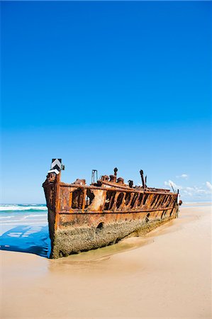 simsearch:841-06449769,k - Maheno Shipwreck, Fraser Island, UNESCO World Heritage Site, Queensland, Australia, Pacific Foto de stock - Con derechos protegidos, Código: 841-06444949