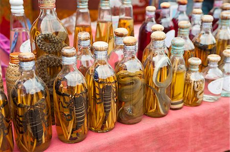 simsearch:614-06624688,k - Rice wine bottles filled with lizards, Luang Prabang, Laos, Indochina, Southeast Asia, Asia Stock Photo - Rights-Managed, Code: 841-06445129