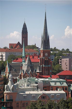 Rooftop panorama, Gothenburg, Sweden, Scandinavia, Europe Foto de stock - Con derechos protegidos, Código: 841-06445691