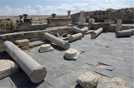 simsearch:400-06642892,k - Hippos Sussita archaeological site, Golan Heights, Israel, Middle East Stock Photo - Rights-Managed, Code: 841-06445896