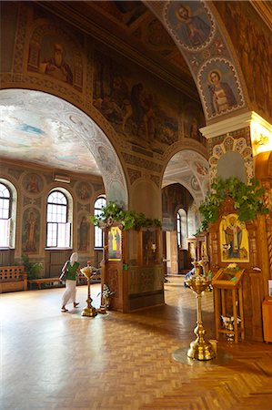 Monastère de Vydubychi, Kiev, Ukraine, Europe Photographie de stock - Rights-Managed, Code: 841-06445920