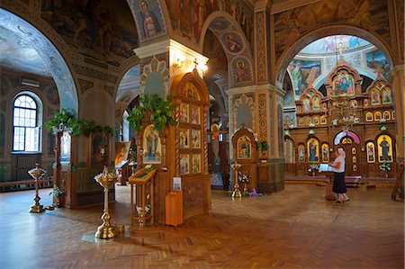 Monastère de Vydubychi, Kiev, Ukraine, Europe Photographie de stock - Rights-Managed, Code: 841-06445921